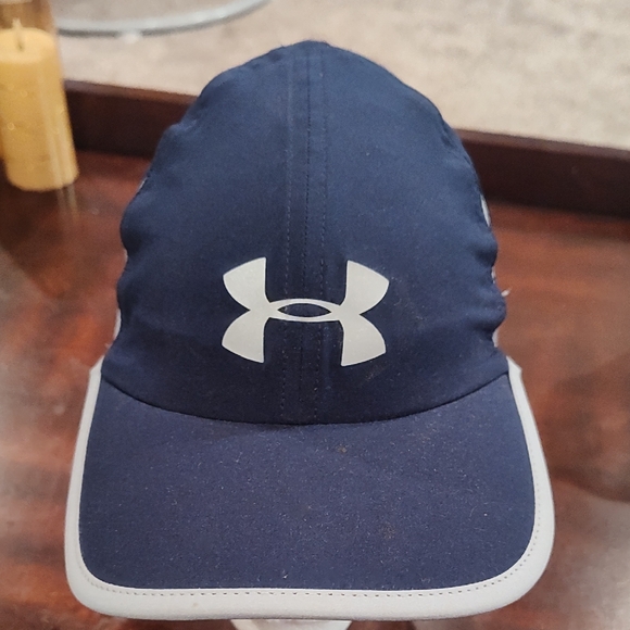 Under Armour Accessories - Under Armour Navy Blue Hat with White Logo Accent